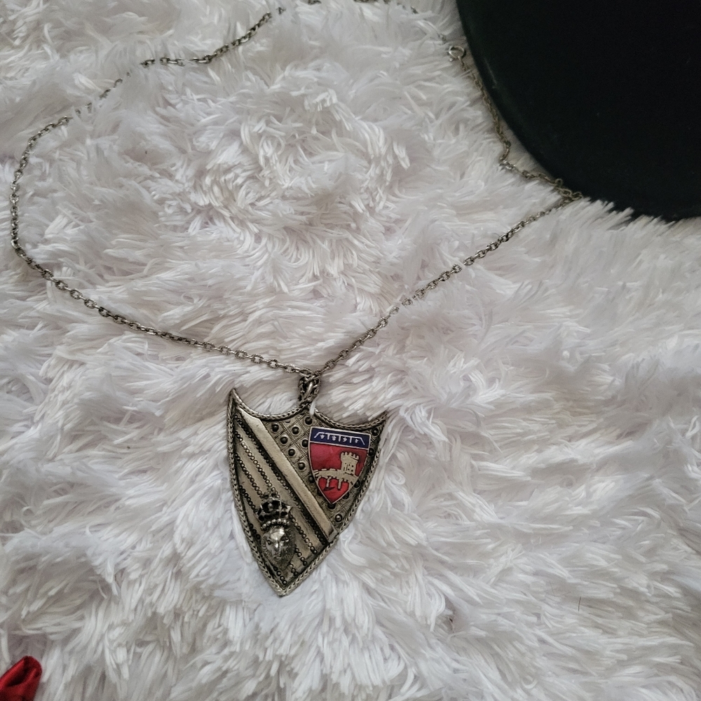 Vintage shield of honor necklace.